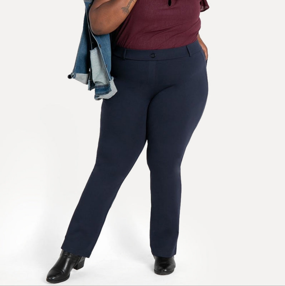 Betabrand skinny pocket dress yoga pant plus size